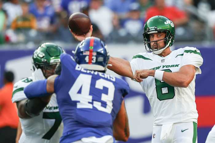 Former Packers quarterback Aaron Rodgers was traded to the Jets this offseason, another example of an NFL trading a superstar player.